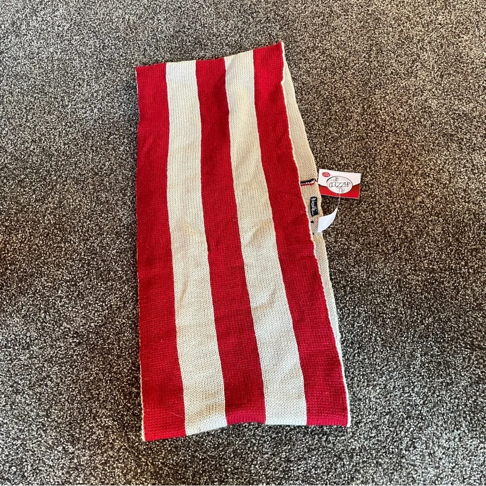 USA American Flag Sweater Knit Infinity Scarf  Red White Blue Stars Stripes NWT